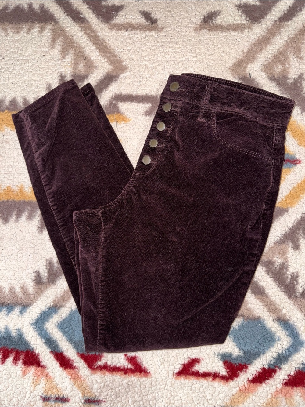Universal Thread High-Rise Corduroy Jeans in Chocolate Brown
